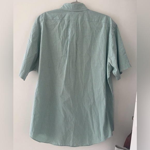 Ralph Lauren Men’s Shirt Size XL Green Blue Button Down Short Sleeve Logo Casual - Picture 2 of 6